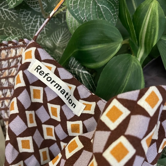 Reformation Presley Tie Shoulder Mini Dress - Picture 9 of 9